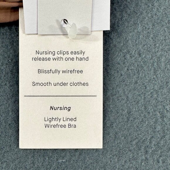 Auden Women's Size 38C Nursing Bra Lightly Lined Wireless 2 Way Straps Mauve New - Picture 6 of 14